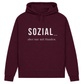 SOZIAL...  – Hoodie aus Bio-Baumwolle für Damen