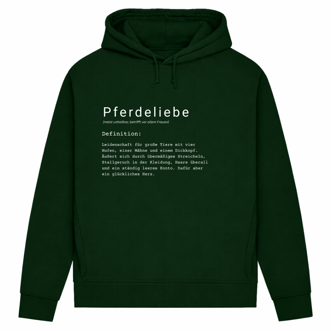 Pferdeliebe - Hoodie aus Bio-Baumwolle für Damen