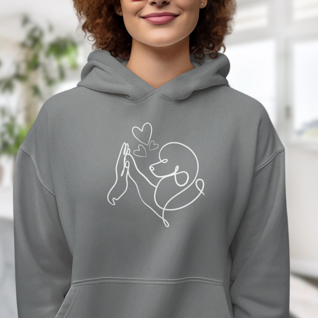 Pudelliebe - Bio-Hoodie für Damen