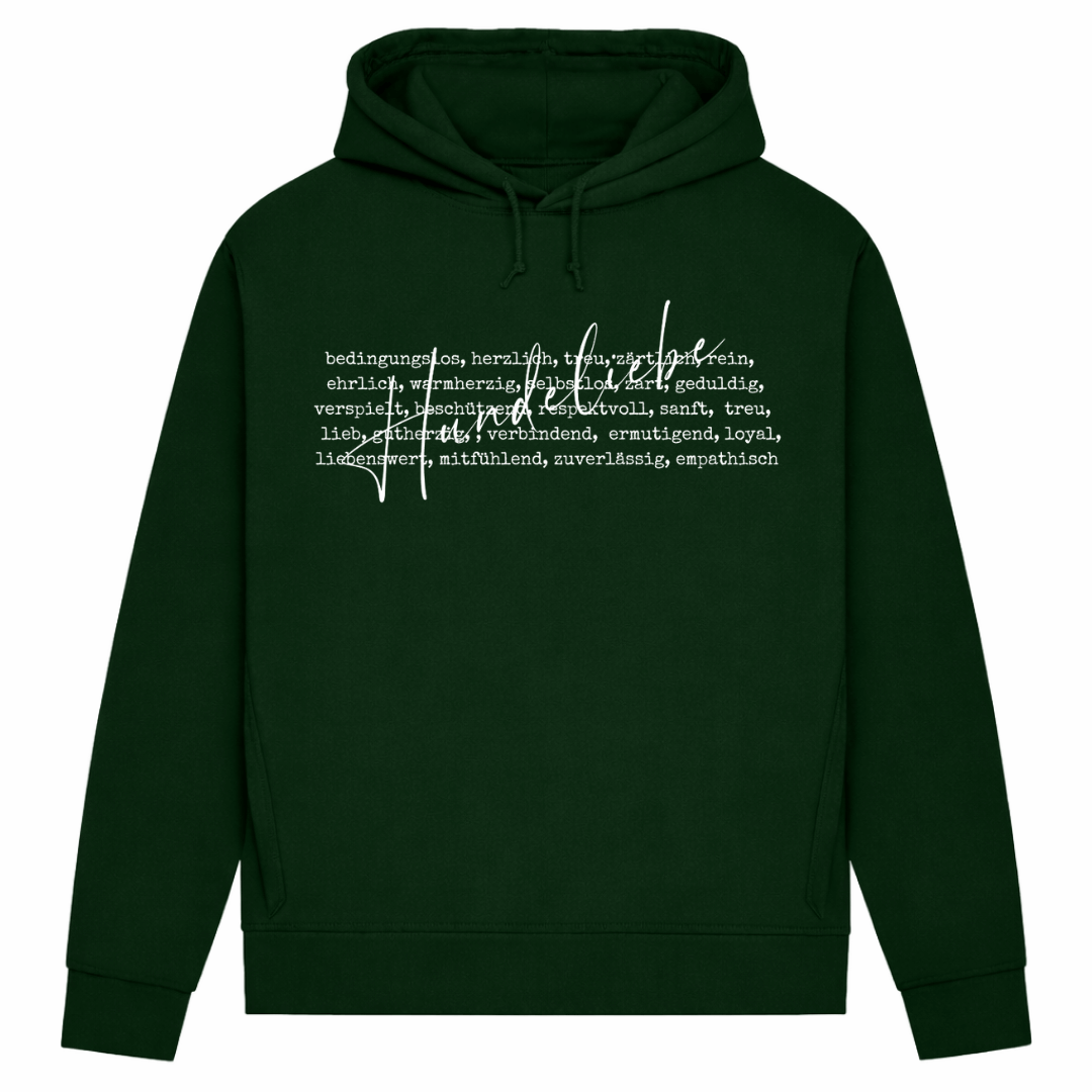 Hunde Liebe ist...– Hoodie aus Bio-Baumwolle für Damen