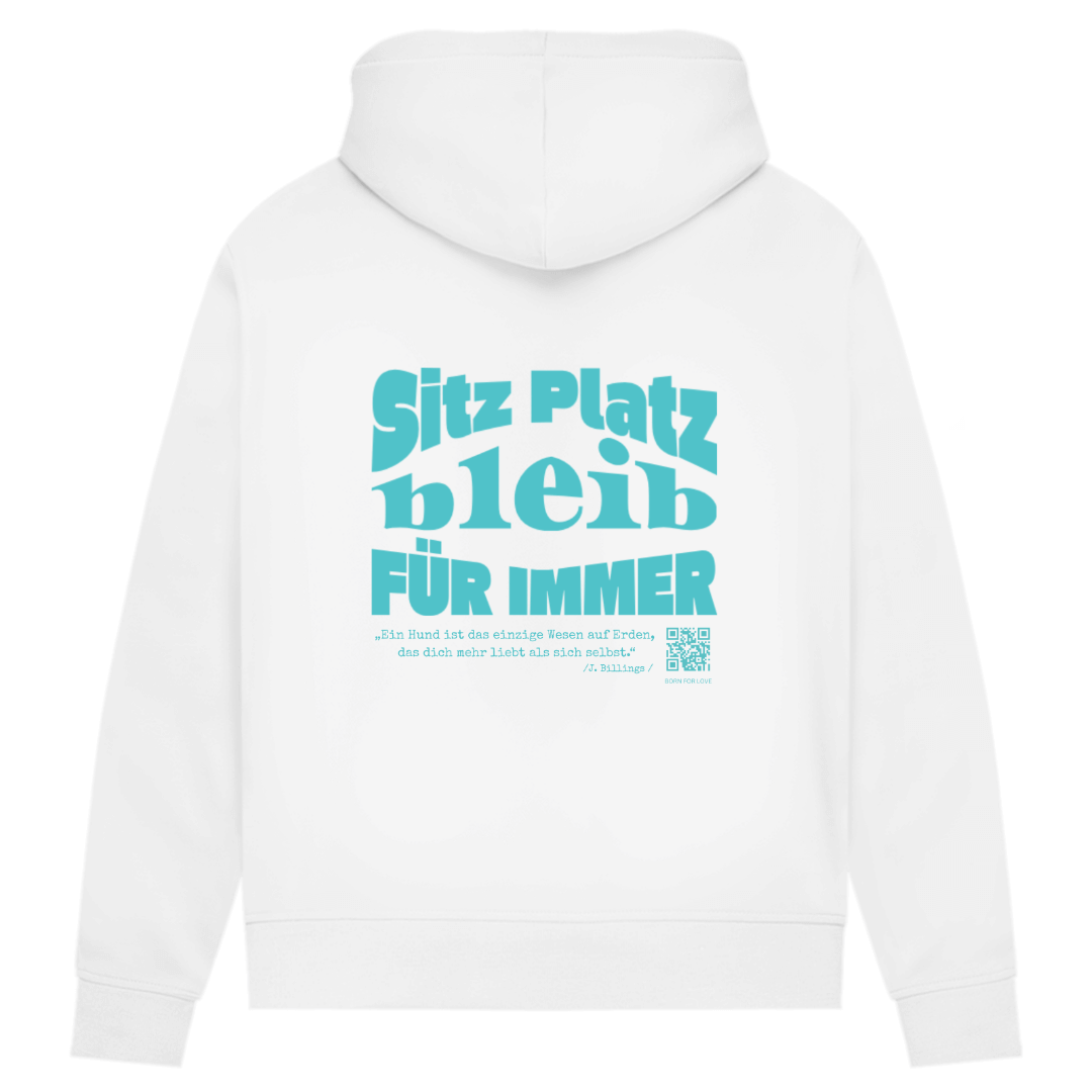 Dog Lover – Hoodie aus Bio-Baumwolle für Damen |Brustmotiv & Rückendruck