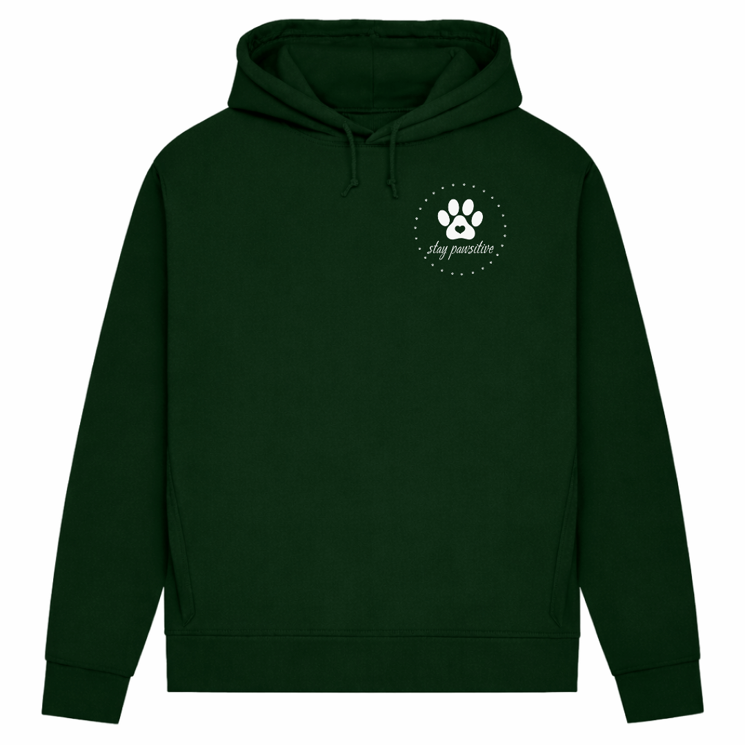 Stay Pawsitive– Hoodie aus Bio-Baumwolle für Damen