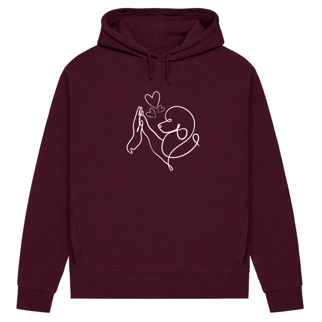 Pudelliebe – Hoodie aus Bio-Baumwolle für Damen