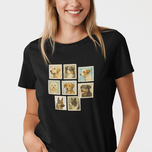 Briefmarken - T-Shirt für Damen