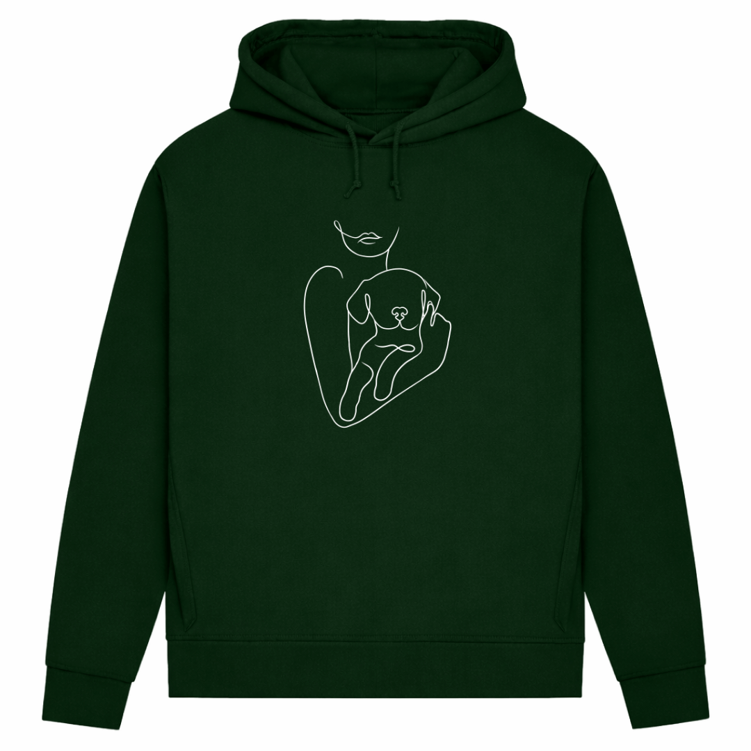 Welpenliebe – Hoodie aus Bio-Baumwolle für Damen