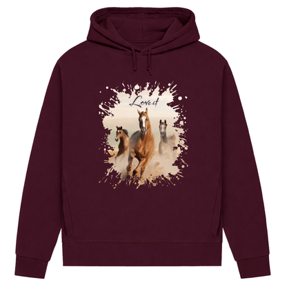 Pferdepower – Hoodie aus Bio-Baumwolle für Damen