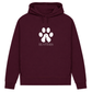 Herz und Pfötchen– Hoodie aus Bio-Baumwolle für Damen