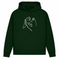 Wahre Liebe Stehohren– Hoodie aus Bio-Baumwolle für Damen