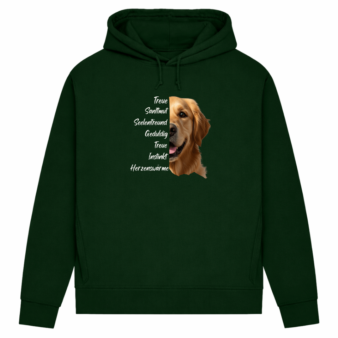 Golden Retriever– Hoodie aus Bio-Baumwolle für Damen