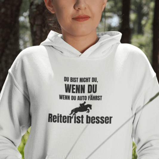 Reiten ist besser - Bio-Hoodie für Damen