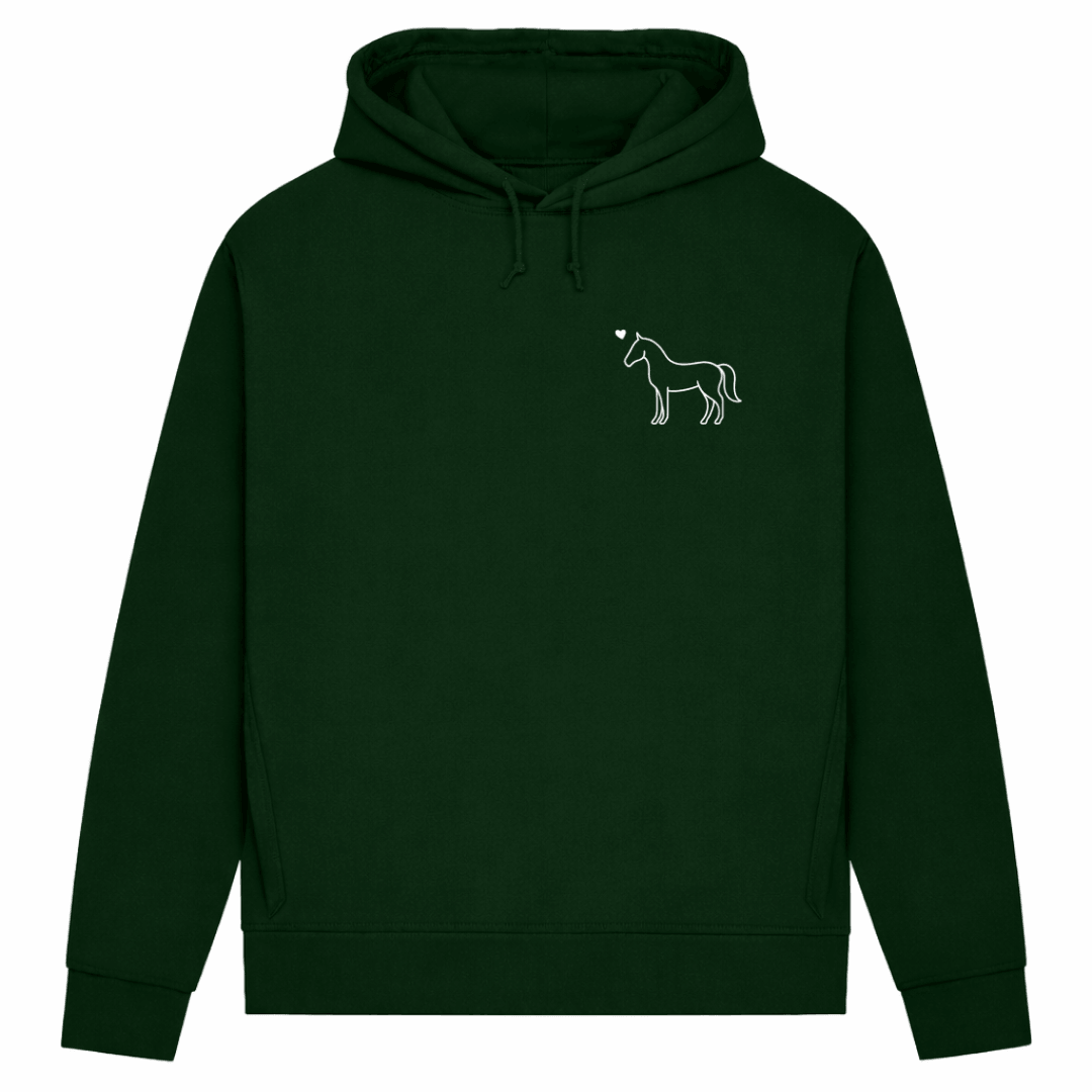 Eleganz mit Herz – Hoodie aus Bio-Baumwolle für Damen