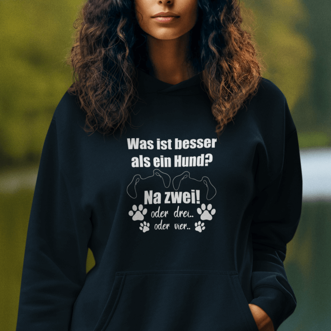 Je Mehr Desto Besser -  Bio-Hoodie für Damen