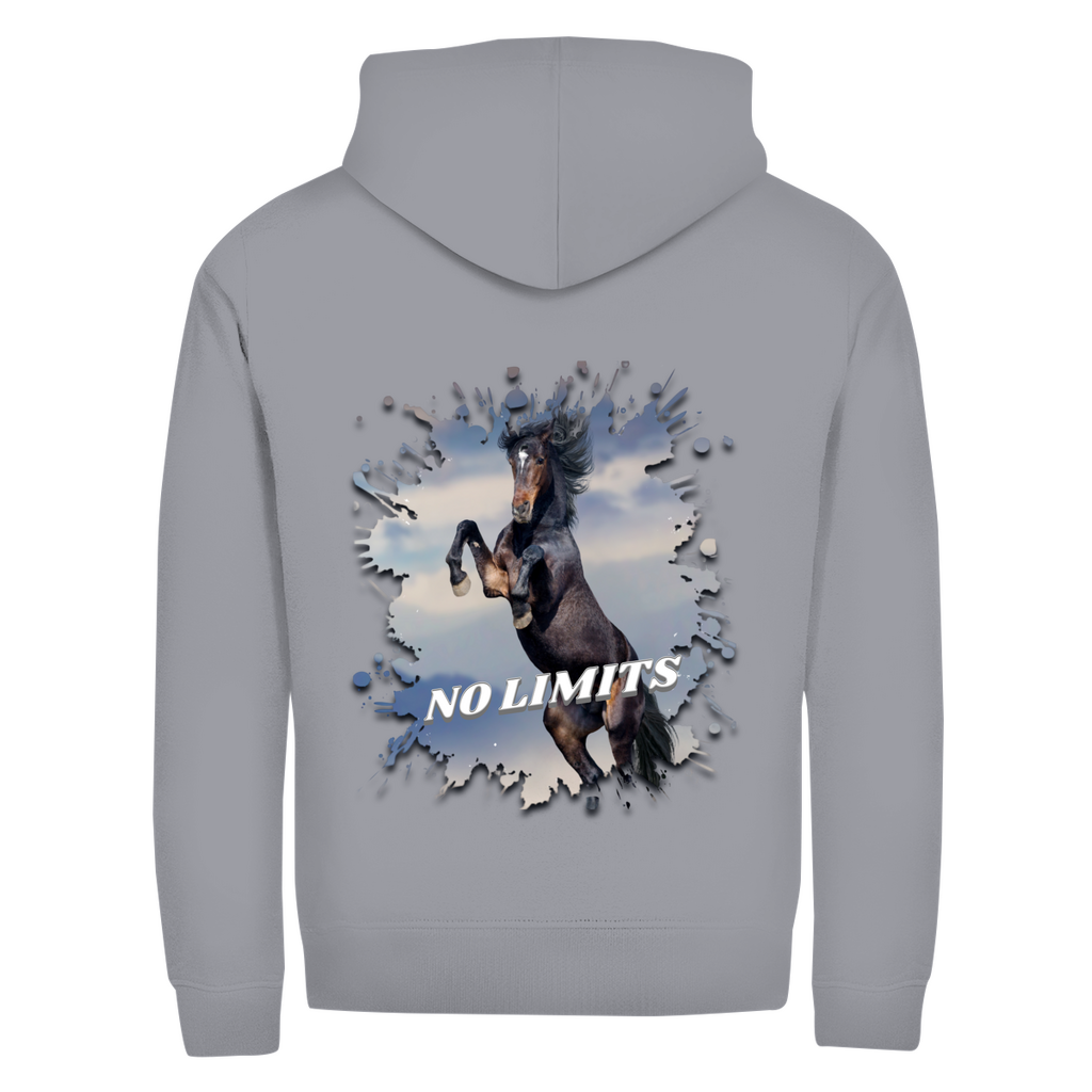 No Limits - Zipper-Hoodie Unisex | Rückendruck