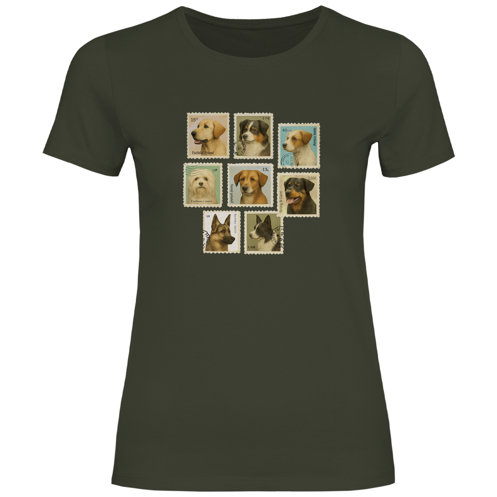 Briefmarken - T-Shirt für Damen