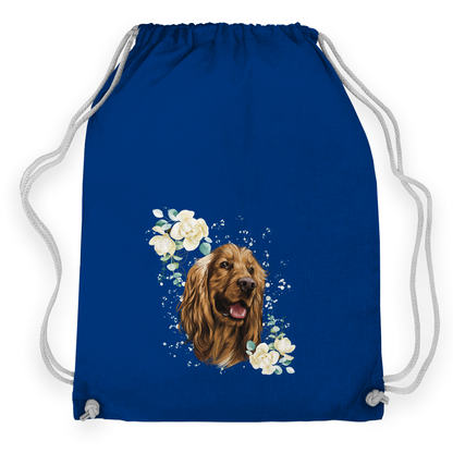 Flower Cocker Spaniel - Turnbeutel