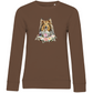 Flower Shetland Sheepdog - Bio-Sweatshirt für Damen