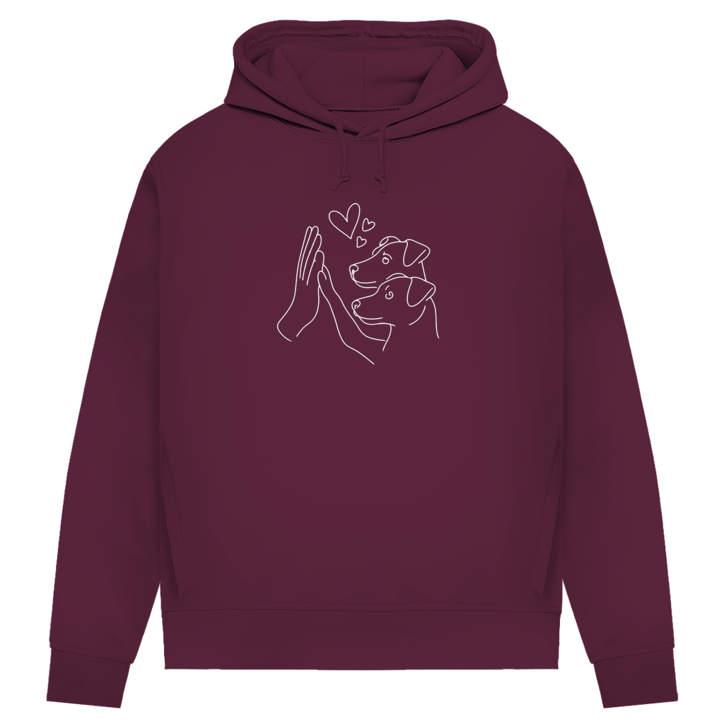 Doppeltes Glück - Bio-Hoodie für Damen