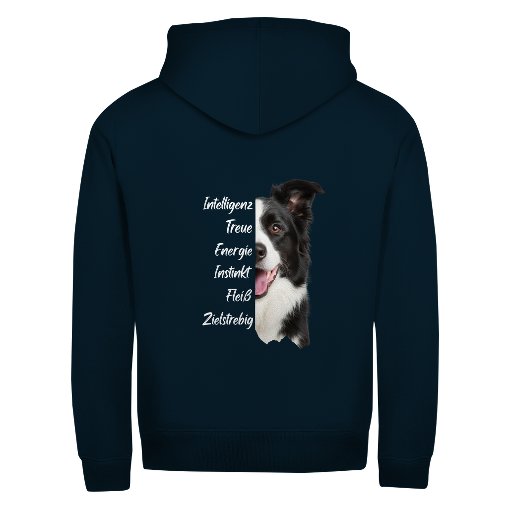 Border Collie- Zipper-Hoodie Unisex
