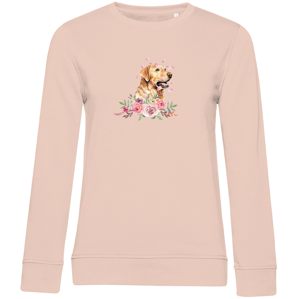 Flower Labrador - Bio-Sweatshirt für Damen