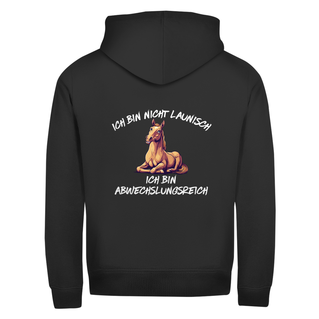 Abwechslungsreich - Zipper-Hoodie Unisex | Rückendruck