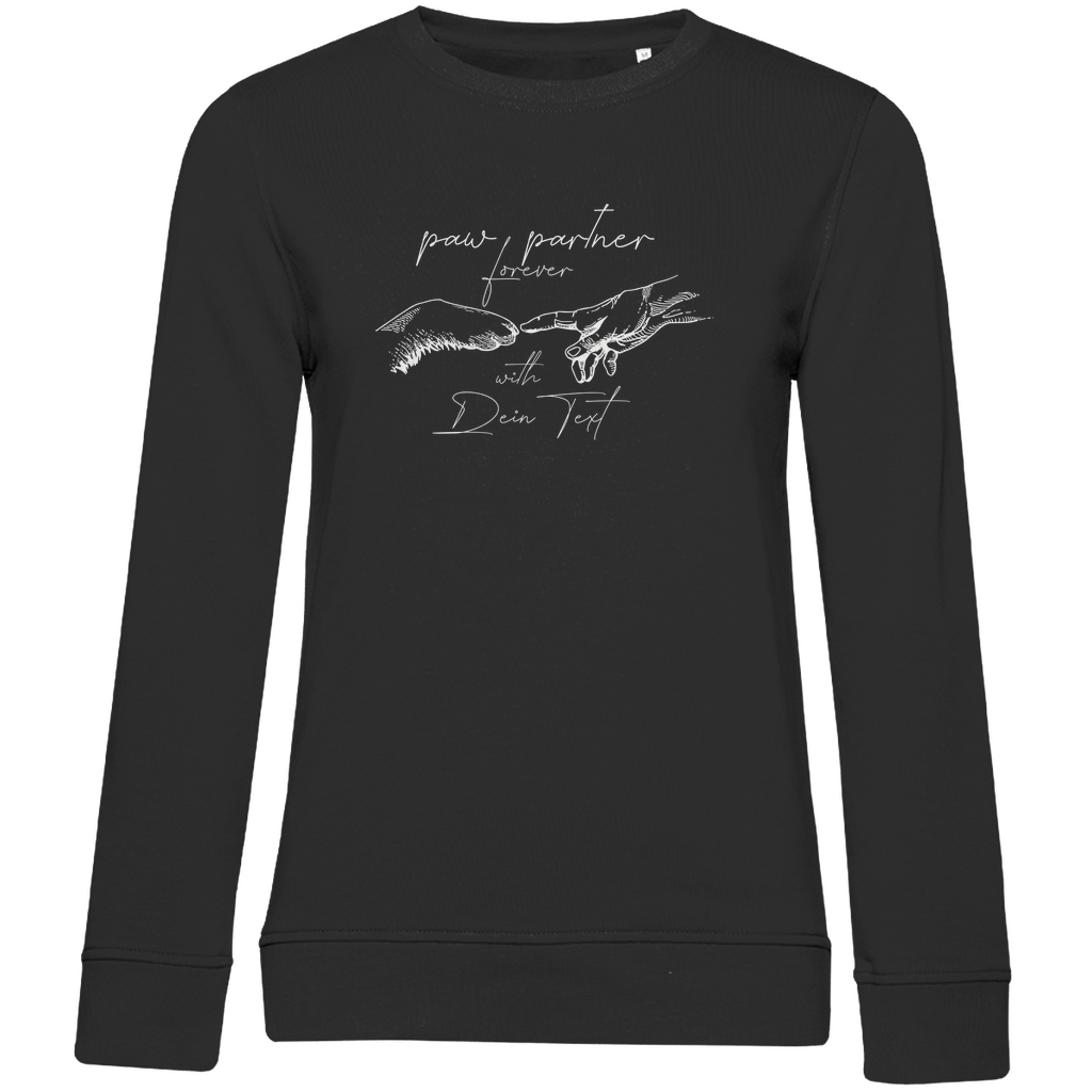 Damen Premium Bio Sweatshirt Paw Partner