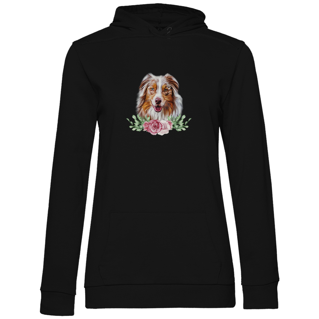 Flower Australian Shepherd - Hoodie für Damen