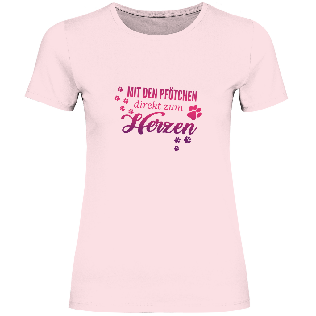 Direkt Zum Herzen -  T-Shirt für Damen