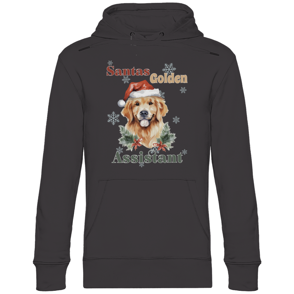 Santas Golden Assistant - Bio-Hoodie für Herren