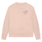 Paw & Flower Vibes - Bio-Sweatshirt für Damen |Brustmotiv