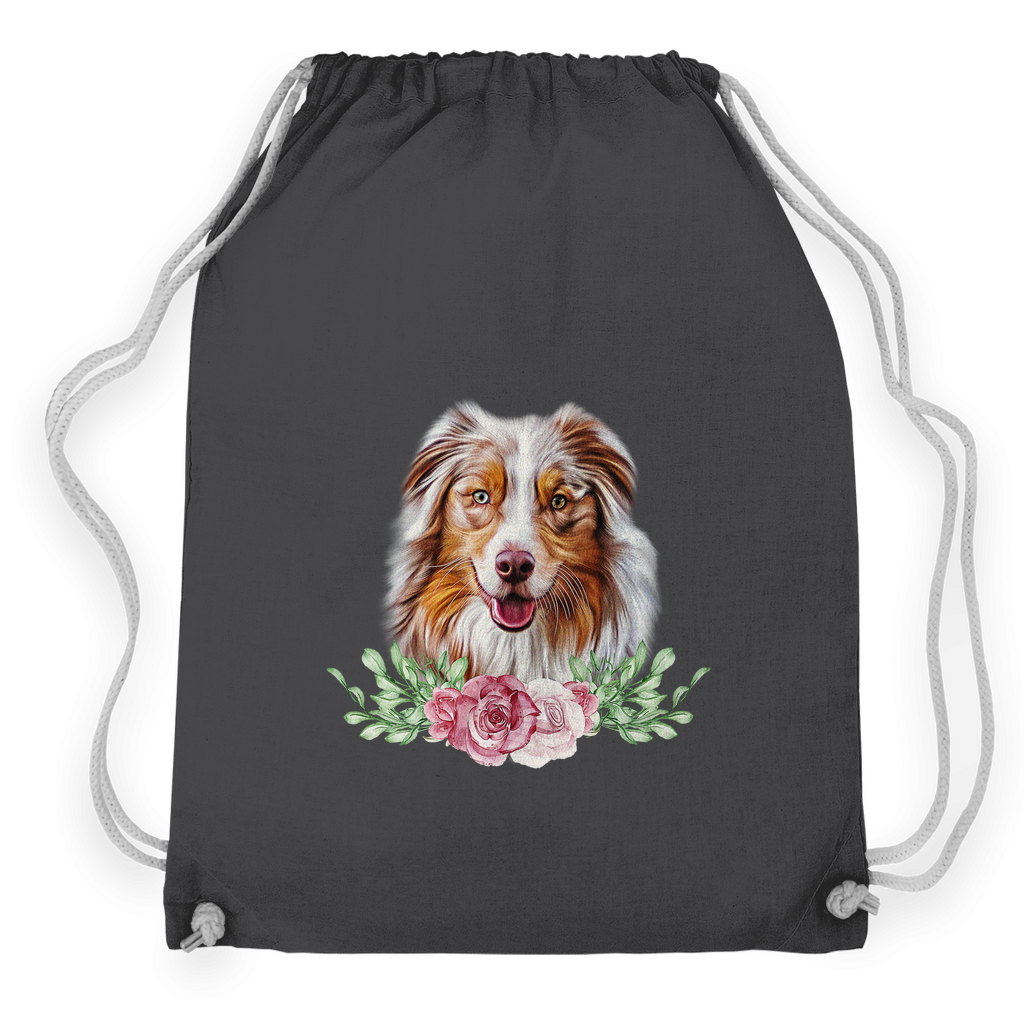 Flower Australian Shepherd - Turnbeutel