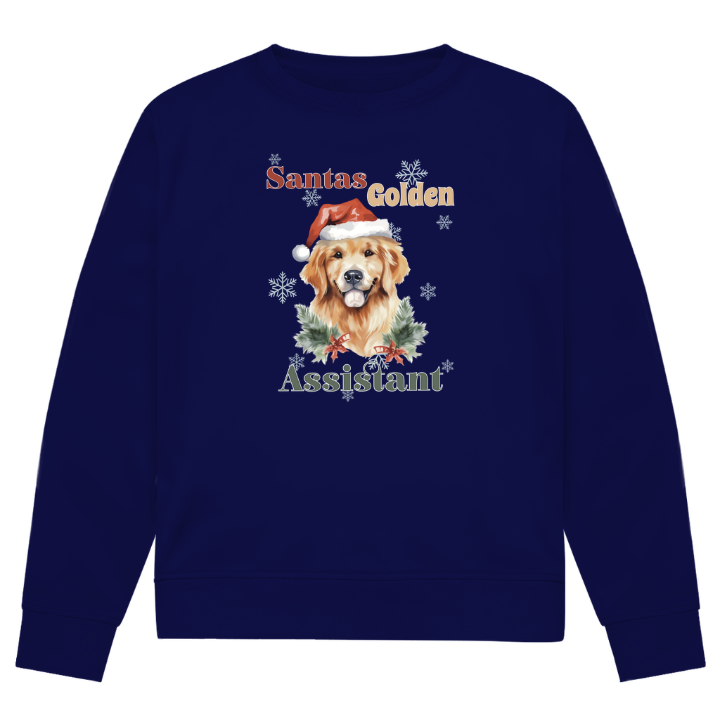 Santas Golden Assistant - Bio-Sweatshirt für Herren