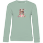 Flower Chihuahua - Bio-Sweatshirt für Damen