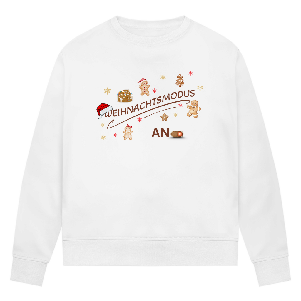 Weihnachtsmodus - Bio-Sweatshirt für Damen