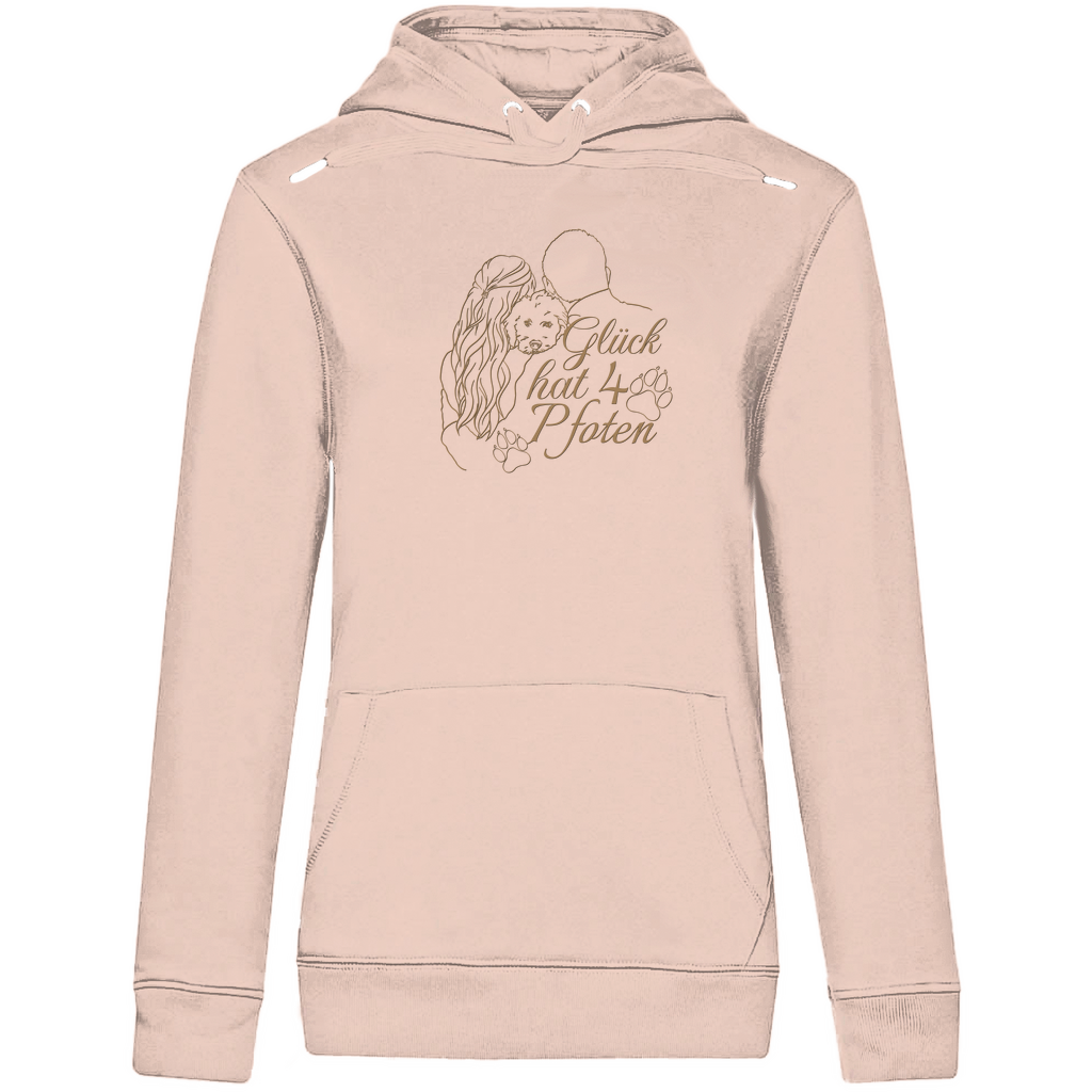 Vier Pfoten - Bio-Hoodie für Damen