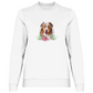 Flower Australian Shepherd - Sweatshirt für Damen