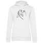 Wahre Liebe Stehohren - Bio-Hoodie für Damen