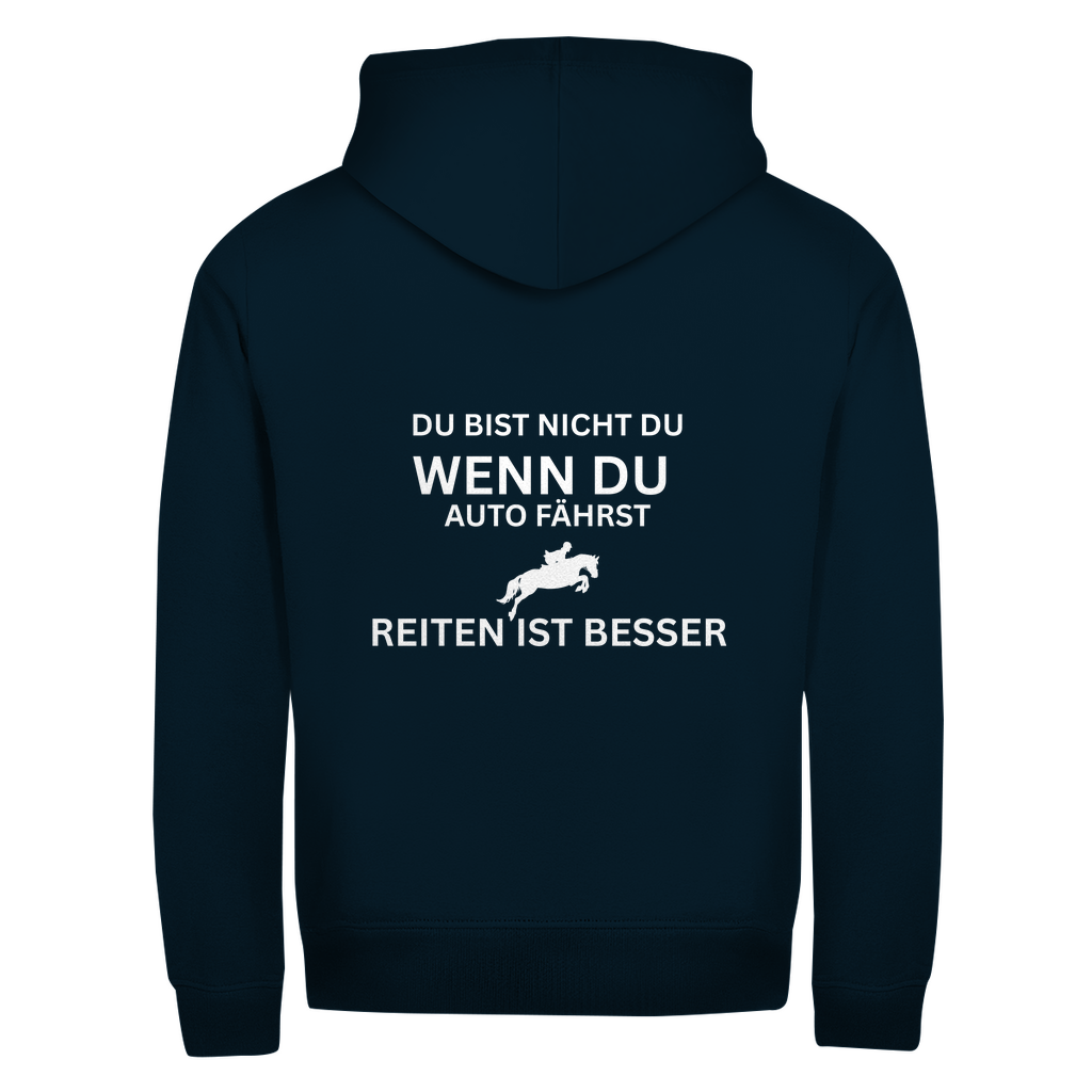 Reiten ist besser - Zipper-Hoodie Unisex