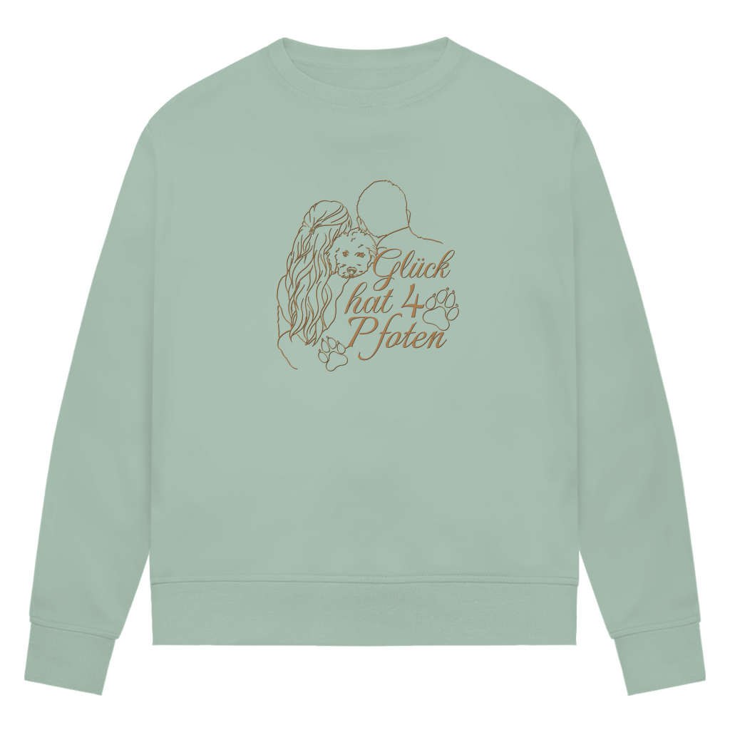 Vier Pfoten - Bio-Sweatshirt für Damen