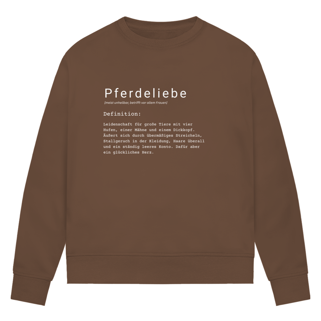 Pferdeliebe - Bio-Sweatshirt für Damen