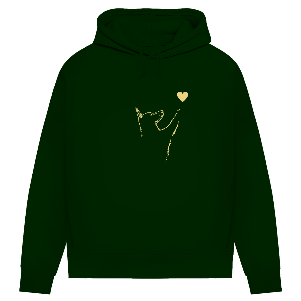 Liebe Hund - Bio-Hoodie für Damen