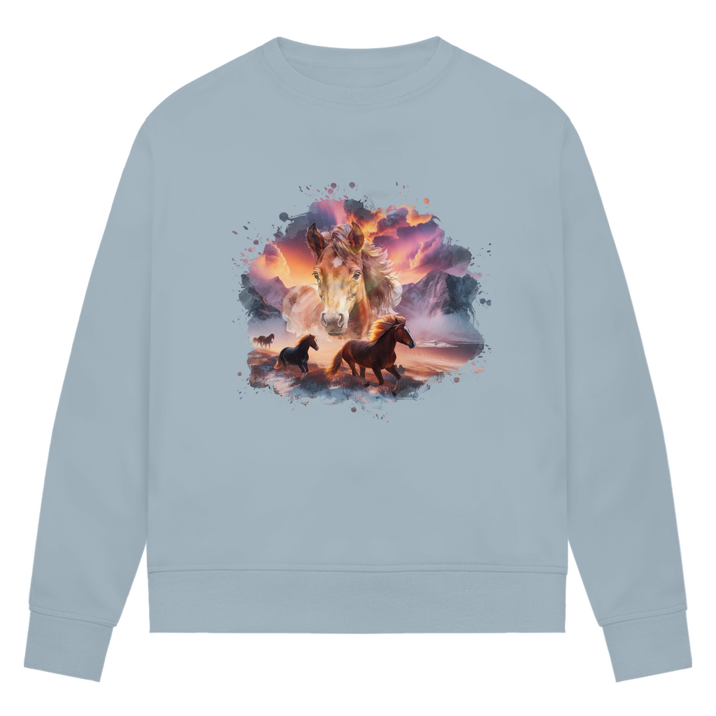 Magie der Pferde - Bio-Sweatshirt für Damen