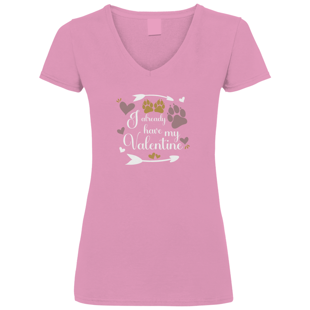 Limitiert: Meine Valentine - V-Shirt für Damen