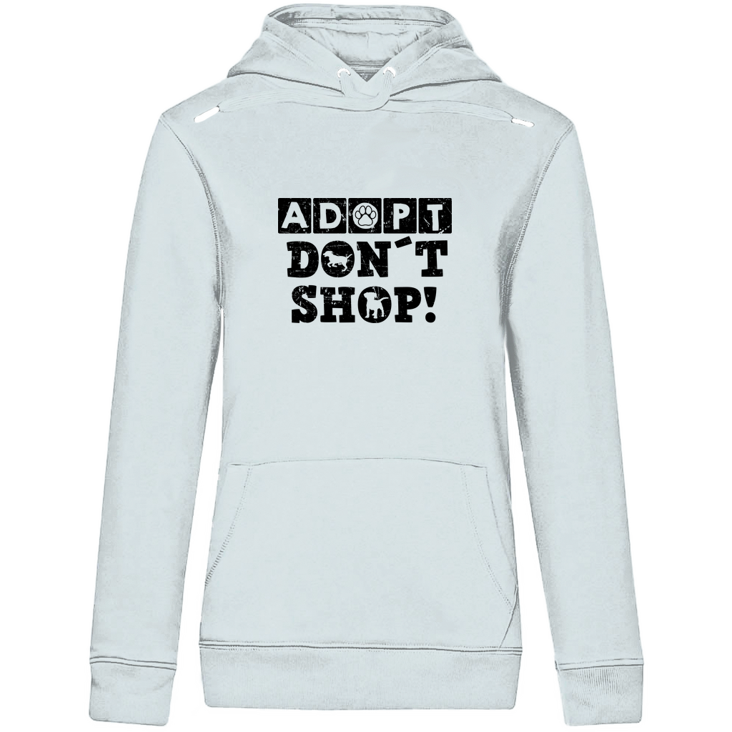 Adopt don't shop - Bio-Hoodie für Damen