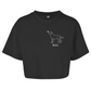 Labrador mit Herz - Oversize Crop Top - Dein Wunschtext