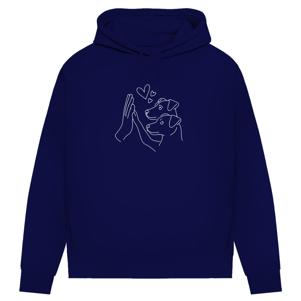 Doppeltes Glück - Bio-Hoodie für Damen