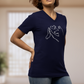 Wahre Liebe Stehohren - V-Shirt für Damen