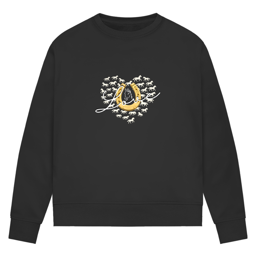 Hufeisenliebe - Bio-Sweatshirt für Damen
