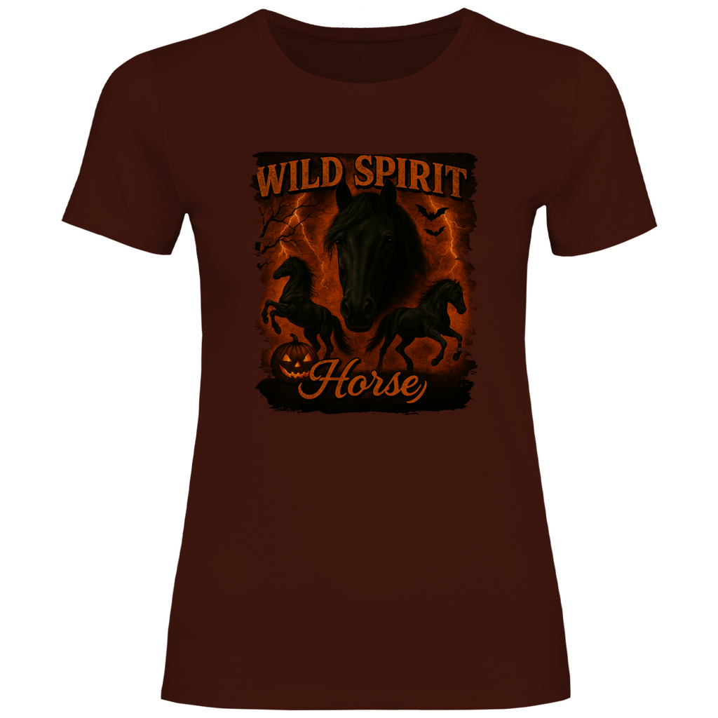 Black & Fire Horse - T-Shirt für Damen