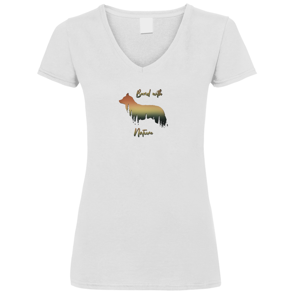 Bond With Nature - V-Shirt für Damen