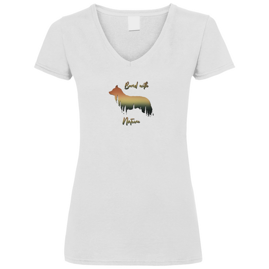 Bond With Nature - V-Shirt für Damen